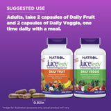 Natrol JuiceFestiv, The Ultimate Fruit and Veggie Super-Food to Support Balanced Nutrition and Overall Well-Being, Plus Antioxidants for Cellular Health, 90 Capsules (2-Count), Up to a 45 Day Supply