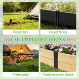 16 Pack Metal Landscape Edging Stakes,10 in Heavy Duty Garden Spikes