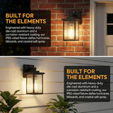 hameso Dusk to Dawn Outdoor Lighting, Waterproof Outdoor Porch Light with Tempered Glass, Outdoor Light Fixture for House Exterior Front Door Garage Patio