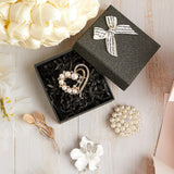 Ecally 8 Pcs Brooches and Pins for Women, Flower Crystal Pearl,Groovy