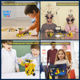 Solar Robot Kit for Kids Age 8-12, STEM Building Toys,12-in-1 Build Your Own Robot with Solar Panel & Battery Power, Science Engineering Christmas Birthday Idea Gifts for Boy Age 8 9 10 11 12