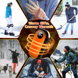 Hand Warmers Rechargeable, Dual-Sided Heating with LED Display, Flashlight, 4 Heating Levels Electric Pocket Heater for Raynauds, Golf, Camping, Hunting, Gifts for Christmas Men Women