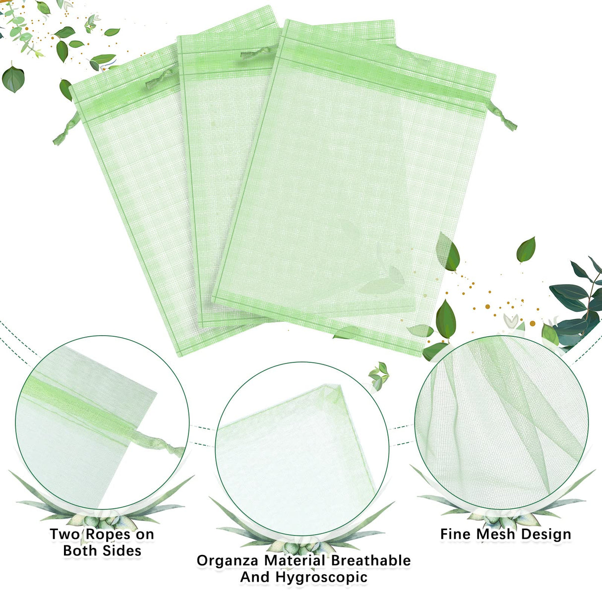 Boao 200 Pcs Fruit Protection Bags