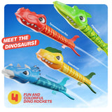 Dinosaur Toy Rocket Launcher for Kids - Birthday Toys for Kids 3-5 5-7 4-6