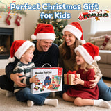 Kids Tool Set with Drill, Educational Montessori Toys for 3 Year Old Boys 44 Pcs STEM Kids Toys Wooden Toddler Tool Set with Apron & Box Christmas Birthday Gifts for 3 4 5 Year Old Boy Girl