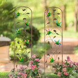 2 Pack Metal Garden Trellis for Climbing Plants