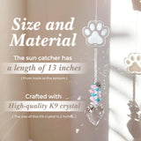 Dog Memorial Gifts for Loss of Dog Pet Sympathy Gift Suncatcher, Dog Memorial Gifts, Loss of Pet Memorial Keepsake - Dog Bereavement Gift - Clear