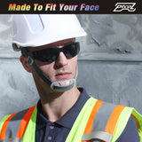 28 Pack Safety Glasses (Bulk Pack of 24+4) Unisex Black Tinted Anti-Scratch Protective Goggles Impact Resistant Lens Eyewear with ANSI Z87.1 Certified Perfect for Construction, Shooting and Laboratory