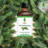 SVA Fir Needle Essential Oil – 4 Fl Oz – 100% Natural Fir Needle Oil - for Diffuser, Hair Care, Face, Skin Care, Aromatherapy, Scalp and Body Massage, Soap and Candle Making – with Dropper