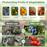 8FT x 8FT Fruit Tree Netting with Zipper and Drawcord, 2Pcs Garden Plant Net Pest Barrier Bag, Insect Bird Mesh Netting Cover for Protect Vegetables Flower Blueberry