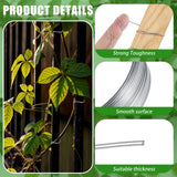 WILLBOND 350 Feet Plants Trellis Training Wire 2 Rolls Trellis Wire for Climbing Plants for Garden Fence