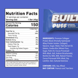 Built Bar, Puff Protein Bars, Cookies 'N Cream Puff, 17g Protein Snacks, On-The-Go Bars, Only 140 Calories, 7g Sugar, Collagen, Not Gluten Free, 12 Count