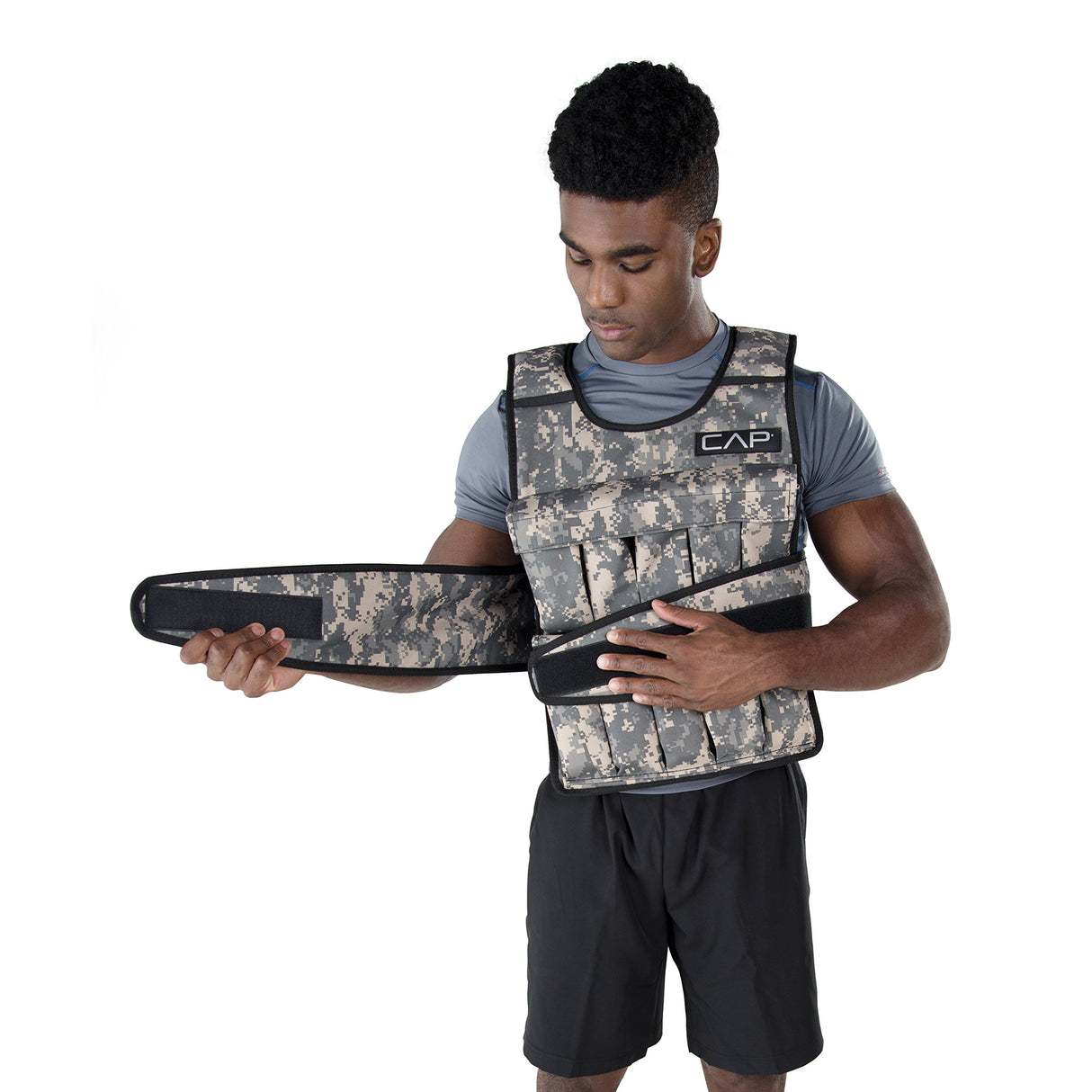 CAP Barbell 40-Pound Adjustable Weighted Vest, Camouflage