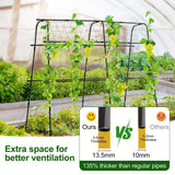 Yotoworth Cucumber Trellis for Raised Bed, 63" Hx63 L, Black