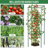 3 Pack Tomato Cages with Clips & Garden Wire, Outdoor Heavy Duty Steel Square Tomato Plant Support Stakes Garden Trellis for Climbing Plants Vegetables Flowers Fruits (41.5 Inch)