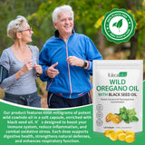 newseel Oil of Oregano with Black Seed Oil, Organic Oregano Oil Softgels,Oregano Oil Capsules Organic,Non-GMO, Gluten Free,120