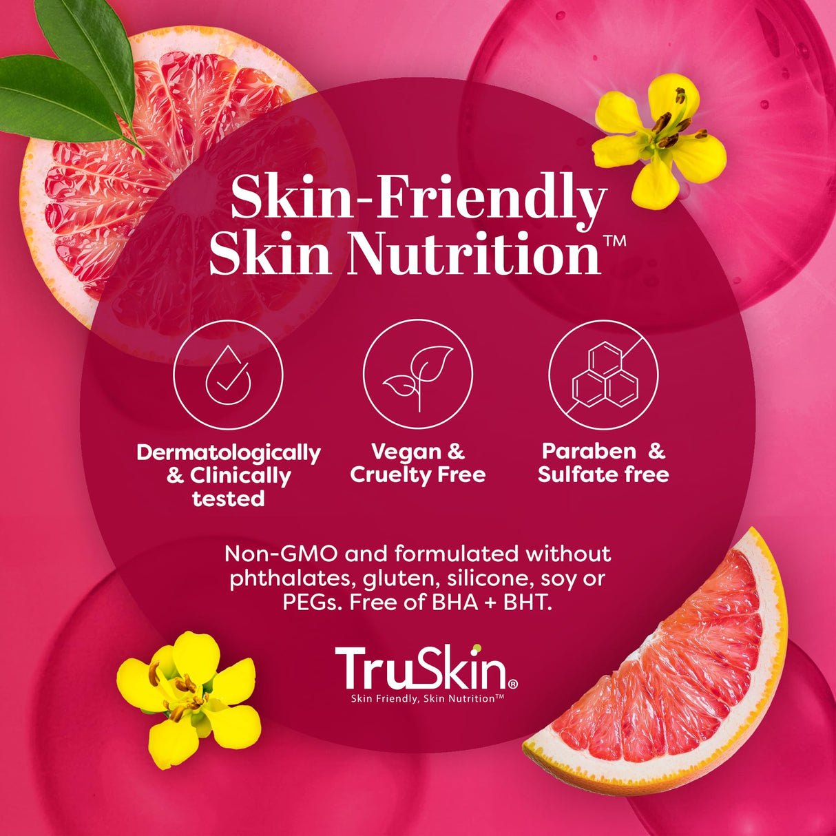 TruSkin Vitamin C Super Serum - Niacinamide, Retinol, Hyaluronic & Salicylic Acid - All-in-One Anti Aging Serum for Face – Improve Appearance of Dark Spots, Firmness for Brighter Looking Skin, 1 Fl Oz