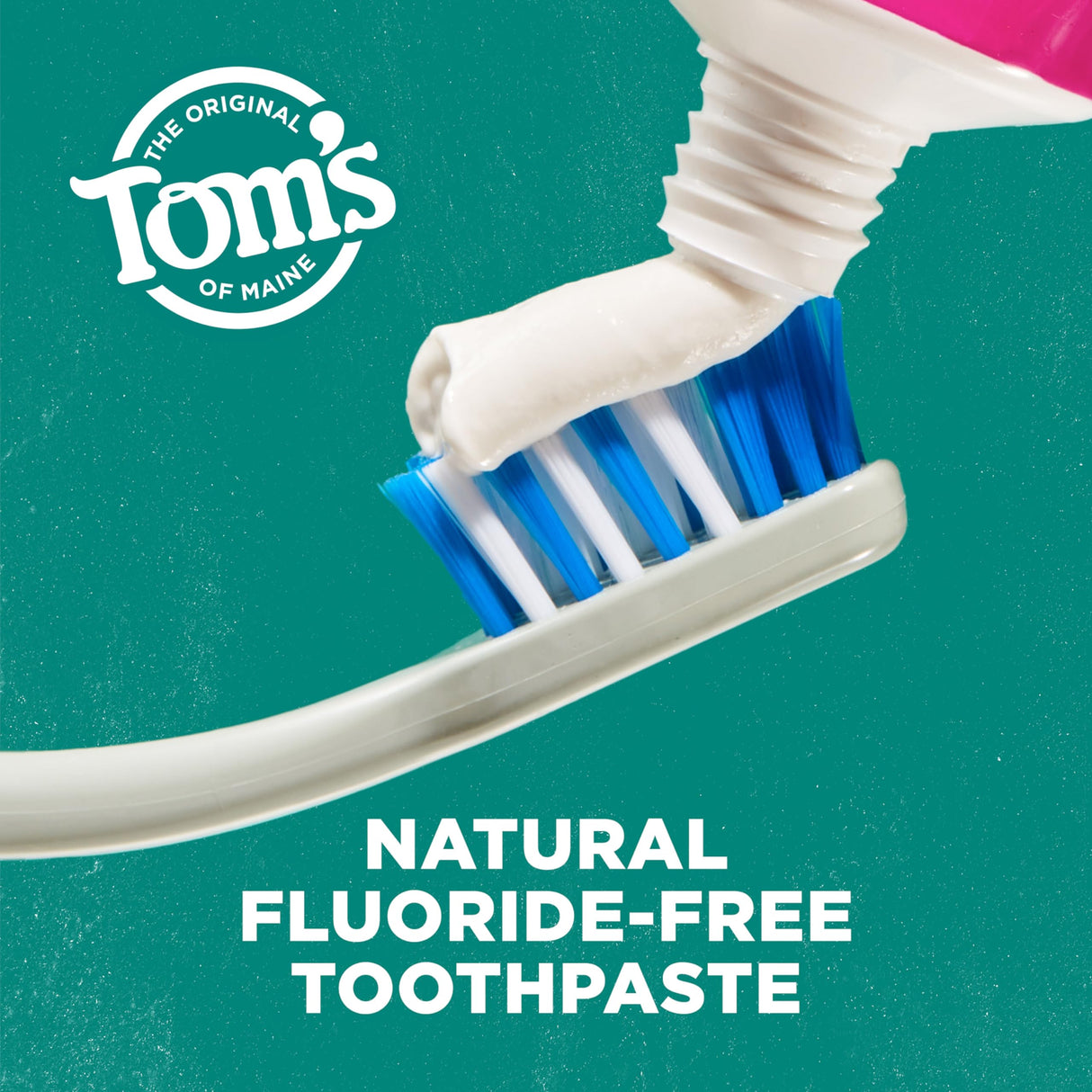 Tom’s of Maine Antiplaque and Whitening Fluoride Free Toothpaste, Spearmint 3-Pack