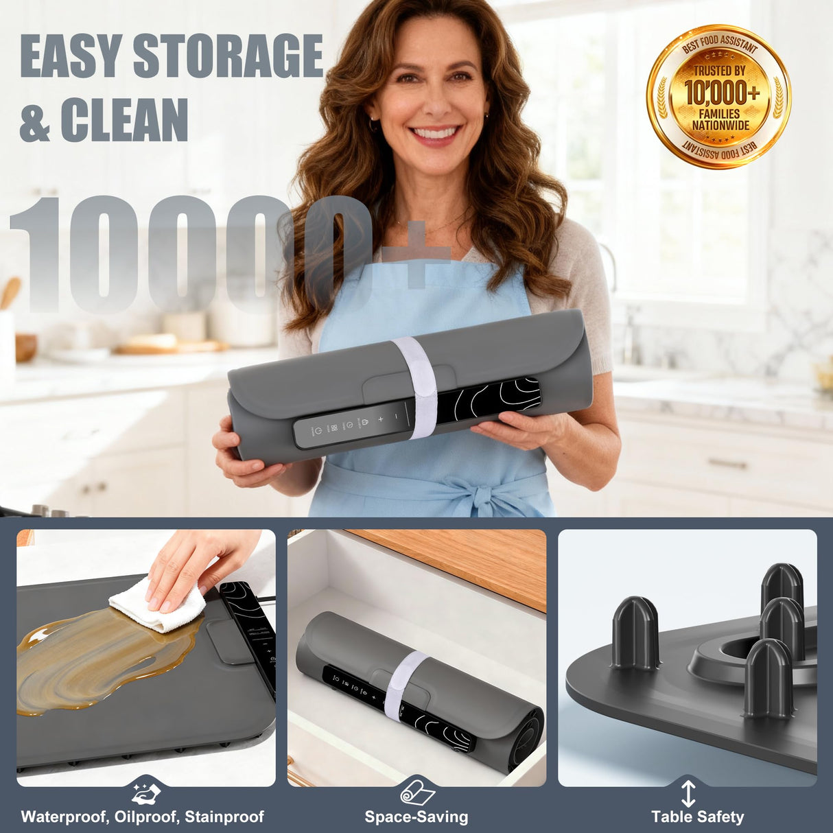 𝗡𝗲𝘄𝗲𝘀𝘁 Warming Mat for Food XXL 37”x15” Food Warming Mat 10s Fast Heating Pad with APP Control Electric Warming Tray for Parties Buffet 99h Timer Portable Countertop Food Warmer Christmas Gift