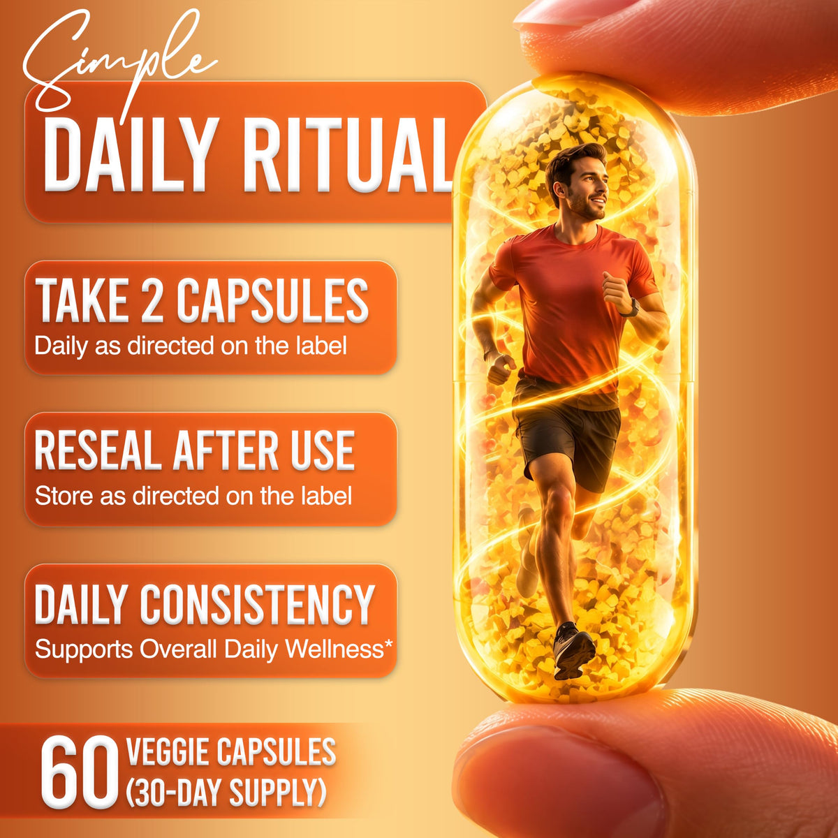 Resilia Ceylon Cinnamon Capsules with Berberine HCl, 60 Vegetable Capsules | 1,000 mg Cinnamon bark and 500 mg Berberine HCl per Two-Capsule Serving, 30-Day Supply