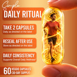 Resilia Ceylon Cinnamon Capsules with Berberine HCl, 60 Vegetable Capsules | 1,000 mg Cinnamon bark and 500 mg Berberine HCl per Two-Capsule Serving, 30-Day Supply
