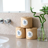 Bumboo Bamboo Toilet Roll 24 Pack | Wrapped Toilet Paper 3 ply, 300 Sheets | Eco Friendly Toilet Paper | Plastic-Free, Soft, Strong, Sustainable & Biodegradable Toilet Tissue