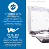SANT1755TBK - Ultrafold Fusion C-fold amp; Multifold Towel Dispenser, 11 1/2x5 1/2x11 1/2, Black