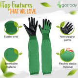 Gastody™ Long Gardening Gloves Women and Men M - Long Sleeve Garden Gloves Multipurpose Heavy Duty Outdoor and Indoor - Long Cuff Garden Gloves - Thorn Resistant Protective Work Rose Pruning Gloves