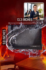 Fireproof Money Bag for Cash (10" x 13") – Waterproof Document Holder with Zipper, Protects Important Papers, Passports & Valuables from Fire & Water – Secure Storage for Home, Office & Travel