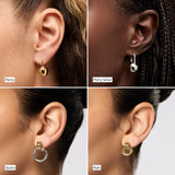 Ana Luisa Chunky Ball Earrings - 14K Gold Plated & Silver Rhodium Plated