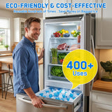 Reusable Ice Cubes for Drinks – BPA-Free Plastic Ice Packs for Lunch Boxes & Coolers, Non-Diluting Refreezable Ice for Party Hosts and Outdoor Ice Bath Enthusiasts (300)