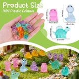 Lufstd 220pcs Mini Resin Animals - Resin Animals Mystery Bags,Individually Wrapped Blind Bags Tiny Animal Figurines for Dollhouse, Fairy Garden, Aquarium, Party Favors & DIY Craft Decor