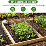 3 Pack Plant Protectors from Animals, Garden Cloches for Plants, Rustproof Chicken Wire Cloche Plant Cages to Keep Animals Out, Sturdy Metal Garden Cages for Outdoor Plants, 40" L × 20.5" W × 10" H