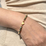 Idylane Happy Birthday Gifts for Women, Best Friend Friendship BFF Bestie Bracelets, Sister Gift from Sister, Turquoise Bracelet, Retirement Mom Gifts