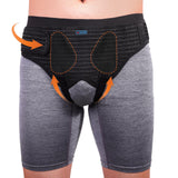 ENLUNTRA Hernia Belts for Men， Adjustable Inguinal Hernia Support Belt for Men & Women with 4 Compression Pads，Hernia Support Truss for Single/Double Inguinal or Sports Hernia（black-S）