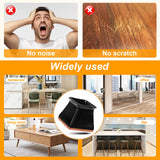 CHUNZEXI 24 Pack Square Chair Leg Floor Protectors for Hardwood Floors, Silicone Felt Covers Pads Caps, Protect Wood Furniture Feet Floors Noise Reduce and Scratch (Square Small)