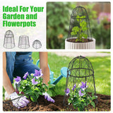 6 Pack Garden Cloches for Plants, Sturdy Chicken Wire Cloches Plant Cover