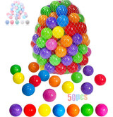 LANGXUN 50 100 200 Balls Soft Plastic Ball Pit Balls for Kids, Gift for Baby Toddler Birthday Christmas, Ball Pit Play Tent, Baby Kiddie Pool Water Toys, Party Decoration