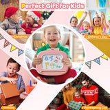 Kikidex Magnetic Drawing Board, Toddler Girl Toys for 1-3 Year Old, Doodle Board Pad Learning and Educational Toys for 1 2 3 Year Old Kids Birthday Gift (Soft Pink)