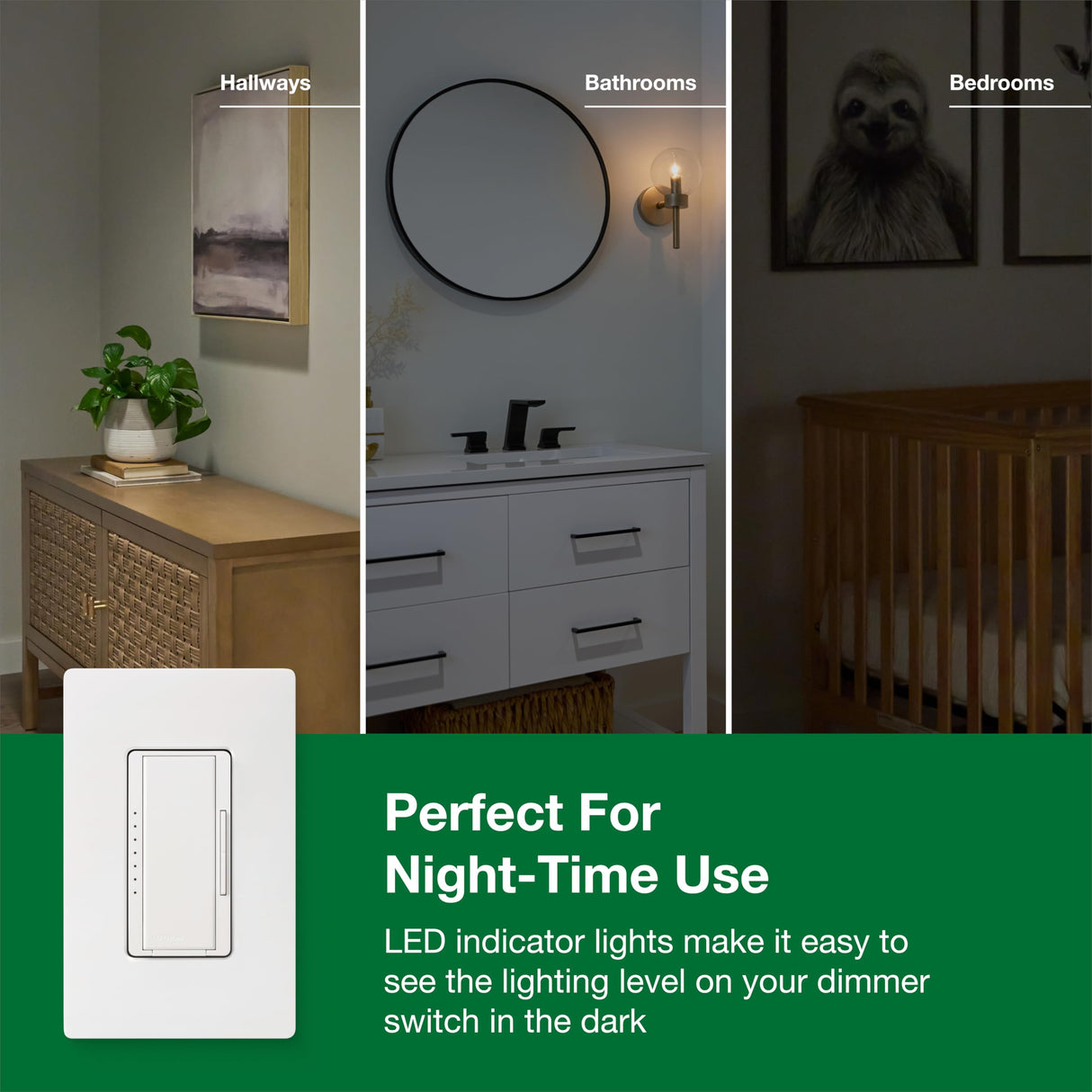Lutron Maestro LED+ Dimmer Switch for Dimmable LED, Halogen and Incandescent Bulbs, 150W/150W/Single-Pole or Multi-Location, MACL-153M-AL, Almond