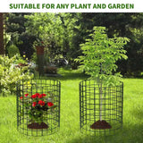 8 Packs Round Plant Protector from Animals,Metal Wire Mesh Garden Plant Cages for Outdoor Gardening Supplies, Garden Protection Rabbits Chickens Ducks for Vegetables, Flowers, Shrubs (16'' x 12'')