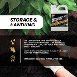32oz Absolute Black Mulch Dye - Covers up to 2,500 sq. ft., Liquid Mulch Dye Black, Premium Color Concentrate, Ideal for Landscaping, Renews Faded Rubber or Wood Chips, 100% Color Pigment
