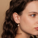 PAVOI Dainty Huggie Earrings, 925 Silver, Yellow Gold, Size 13 Millimeters