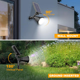 APOMAO Solar Spot Lights Outdoor, 36 LEDs 1000LM Adjustable Solar Lights Outdoor Waterproof, 2-in-1 Solar Powered Spotlights Landscape Lighting for Garden, Yard, Pathway- 4 Pack (Cool White)