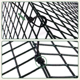 Warmfarm 12 Pics DIY Metal Plant Protectors from Deer, Garden Fencing Animal Barrier Size 11.8 * 11.8 inches, Mesh Plant Cage Chicken Wire Cloche for Plants with Stakes and Nylon Cables (12 Pcs)