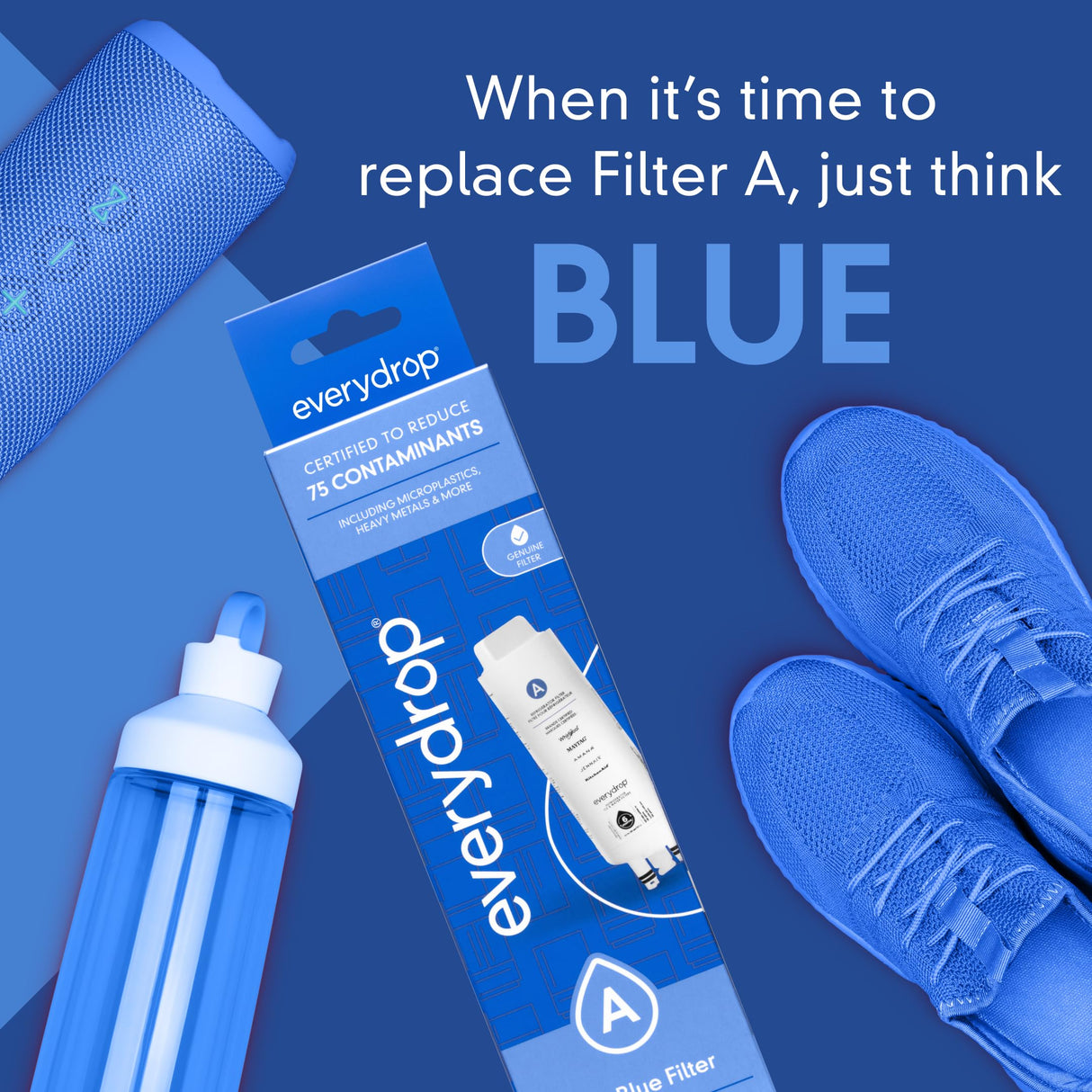 everydrop by Whirlpool Refrigerator Water Filter A - EDRARXD1, Single-Pack