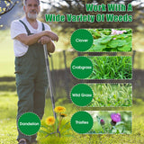Lilyvane Weed Puller Tool, Stand Up Manual Weeder, Heavy Duty Garden Weeding Tool with 60 inch Long Handle,4 Claw Steel Head, Uprooting Dandelion Removal Gardening Tools for Lawn Grass Grabber