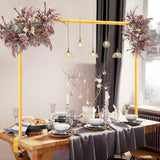 Over The Table Rod Stand with Clamps Gold Table Balloon Arch Frame