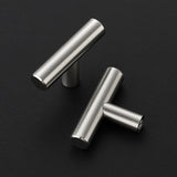 Ravinte Decor 30 Pack Brushed Nickel Cabinet Knobs - Kitchen Silver Pulls for Drawer Stainless Steel Dresser Hardware 2in Length Single Hole T Bar, RDT50LS30