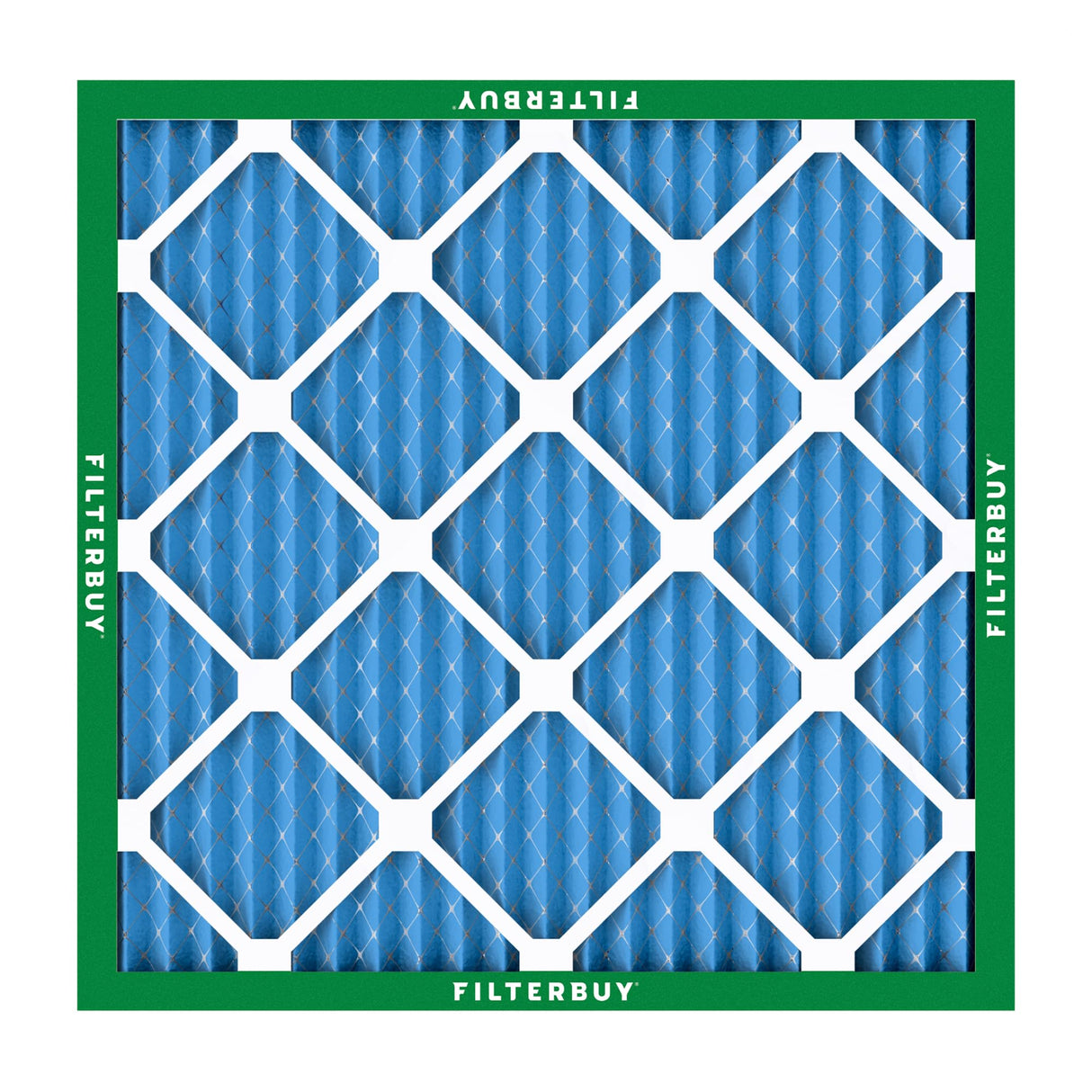 Filterbuy 20x20x1 Air Filter MERV 13 Optimal Smoke & Allergy Defense (4-Pack), Electrostatic Pleated HVAC AC Furnace Filters Replacement (Actual Size: 19.50 x 19.50 x 0.75)